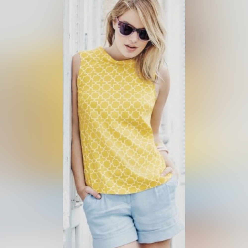 60s Inspired Linen Top